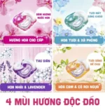 VIÊN GIẶT P&G BOLD GEL BALL 4IN1 CAO CẤP TÚI 31 VIÊN (4 hương)