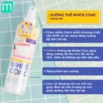 White ConC Xịt dưỡng trắng da toàn thân Body Lotion CII 245ml - Ảnh 7