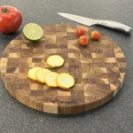Thớt thái tròn gỗ Teak đầu cây Kaiyo - 2,5 x 30 cm - Ảnh 5