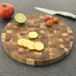 Thớt chặt tròn gỗ Teak đầu cây Kaiyo - 3,8 x 30 cm - Ảnh 4