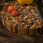 Thớt chặt tròn gỗ Teak đầu cây Kaiyo - 3,8 x 30 cm - Ảnh 3