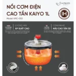 Nồi cơm điện cao tần IH Kaiyo 1L công nghệ tiên tiến Hàng Nhật nội - Ảnh 6