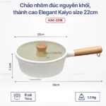 CHẢO NHÔM ĐÚC THÀNH CAO ELEGANT KAIYO - Ảnh 9