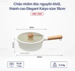 CHẢO NHÔM ĐÚC THÀNH CAO ELEGANT KAIYO - Ảnh 8