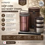 HỘP CƠM GIỮ NHIỆT 5IN1 KAIYO 1700l – GIẢI PHÁP ĂN TRƯA TIỆN LỢI CHO VĂN PHÒNG