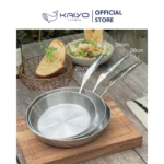 Chảo inox 316 liền khối 5-ply Premium Kaiyo 24cm - Ảnh 2