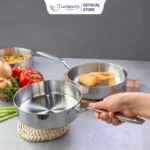 Chảo inox 316 liền khối 5-ply Premium Kaiyo-thành cao, size 24cm|26cm - Ảnh 7