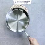 Chảo inox 316 liền khối 5-ply Premium Kaiyo-thành cao, size 24cm|26cm - Ảnh 6