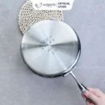 Chảo inox 316 liền khối 5-ply Premium Kaiyo-thành cao, size 24cm|26cm - Ảnh 5