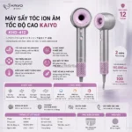 Máy sấy tóc ion âm tốc độ cao Kaiyo, model KHD-412