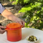 Hũ gốm sứ muối dưa cà Rainbow Kaiyo, 1,5L màu xanh - Ảnh 4