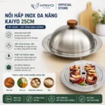 Nồi hấp inox đa năng Kaiyo 25cm chất lượng cao Hàng Nhật nội địa