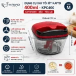 Dụng cụ xay tỏi ớt Kaiyo size M, dung tích 400ml