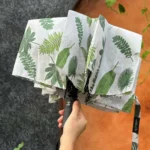 Ô gấp gọn siêu nhẹ có móc treo Kaiyo, hình lá cây nhiệt đới - Ảnh 7