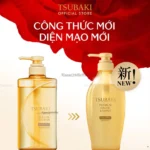 Dầu xả Tsubaki Premium Volume cho tóc bồng bềnh chai 450ml màu vàng - Ảnh 4