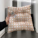 Đệm Kouyu caro 2 màu mềm êm thư giãn (1 chiếc) - Ảnh 3