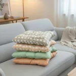 Đệm Kouyu caro 2 màu mềm êm thư giãn (1 chiếc) - Ảnh 5