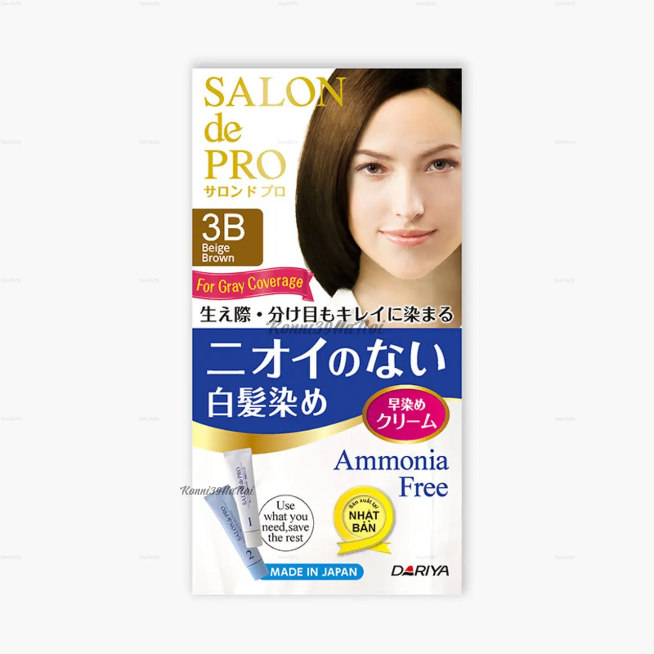 4904651124367-00 Nhuộm tóc cao cấp Salon de pro 3 màu bền lâu Hàng Nhật nội địa - Ảnh 1