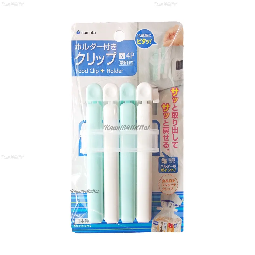 4905596621560-00 Set 4 kẹp miệng túi size S tiện lợi Hàng Nhật nội địa chất lượng - Ảnh 1