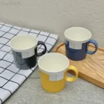 Cốc uống nước có quai cầm Koku (màu xanh) - Chất lượng Nhật Bản - Ảnh 3