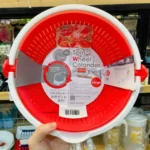 Set chậu rổ xoay 180 độ Kokubo (màu đỏ trắng) - Ảnh 3