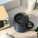 Cốc giữ nhiệt cao cấp có nắp trượt Coco Café Kakusee 300ml (màu xanh) - Ảnh 5