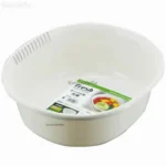 Chậu nhựa Sanada 5.3L màu trắng bền đẹp Hàng Nhật nội địa