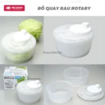 Rổ quay rau Rotary 5 lít chất liệu nhựa bền đẹp Hàng Nhật nội địa - Ảnh 3