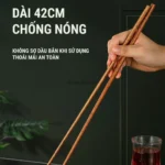 Đũa bamboo xào chất lượng cao 30cm Hàng Nhật nội địa - Ảnh 2
