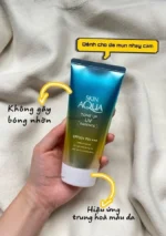 Kem chống nắng Skin Aqua nâng tông da SPF50+ PA++++ 80g (2 loại) - mẫu mới (Da nhạy cảm) - Ảnh 3