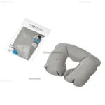 Gối hơi đỡ cổ màu ghi êm ái chất liệu cao cấp Hàng Nhật nội