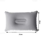 Gối hơi đỡ cổ màu ghi êm ái chất liệu cao cấp Hàng Nhật nội - Ảnh 4