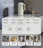 Máy làm sữa hạt đa năng Kaiyo 1L, model KNM-411 - Ảnh 6