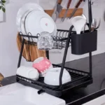 Giá úp bát 2 tầng có khay hứng, thoát nước Kaiyo, 38x29cm - Ảnh 3