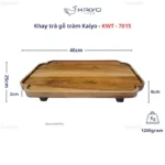 Khay trà bằng gỗ Kaiyo, kích thước 25x40cm