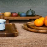 Khay trà bằng gỗ Kaiyo, kích thước 25x40cm - Ảnh 4