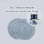Bộ 2 miếng bông lau cao cấp Kaiyo mềm mại và thấm hút tốt Hàng