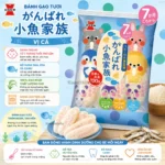 Bánh gạo tươi Ganbare vị cá 150g Hàng Nhật nội địa chất lượng cao