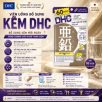 Viên uống bổ sung kẽm DHC 60 ngày gói 60 viên