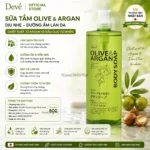 Sữa tắm chiết xuất từ Argan và dầu Oliu Deve 800ml
