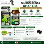 Viên uống bổ não Noguchi bổ sung DHA&EPA chiết xuất lá bạch quả 60 viên (mẫu mới)
