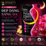 Trà giảm cân Orihiro Night Diet Beauty 16 gói