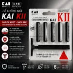 Set dao cạo râu 2 lưỡi kép KAI KAI (1 thân, 5 lưỡi)