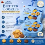 Bánh quy Bourbon Butter Cookies hộp thiếc 60 chiếc