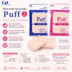 Bông phấn trang điểm KAI (Màu hồng) - Chất lượng Nhật Bản