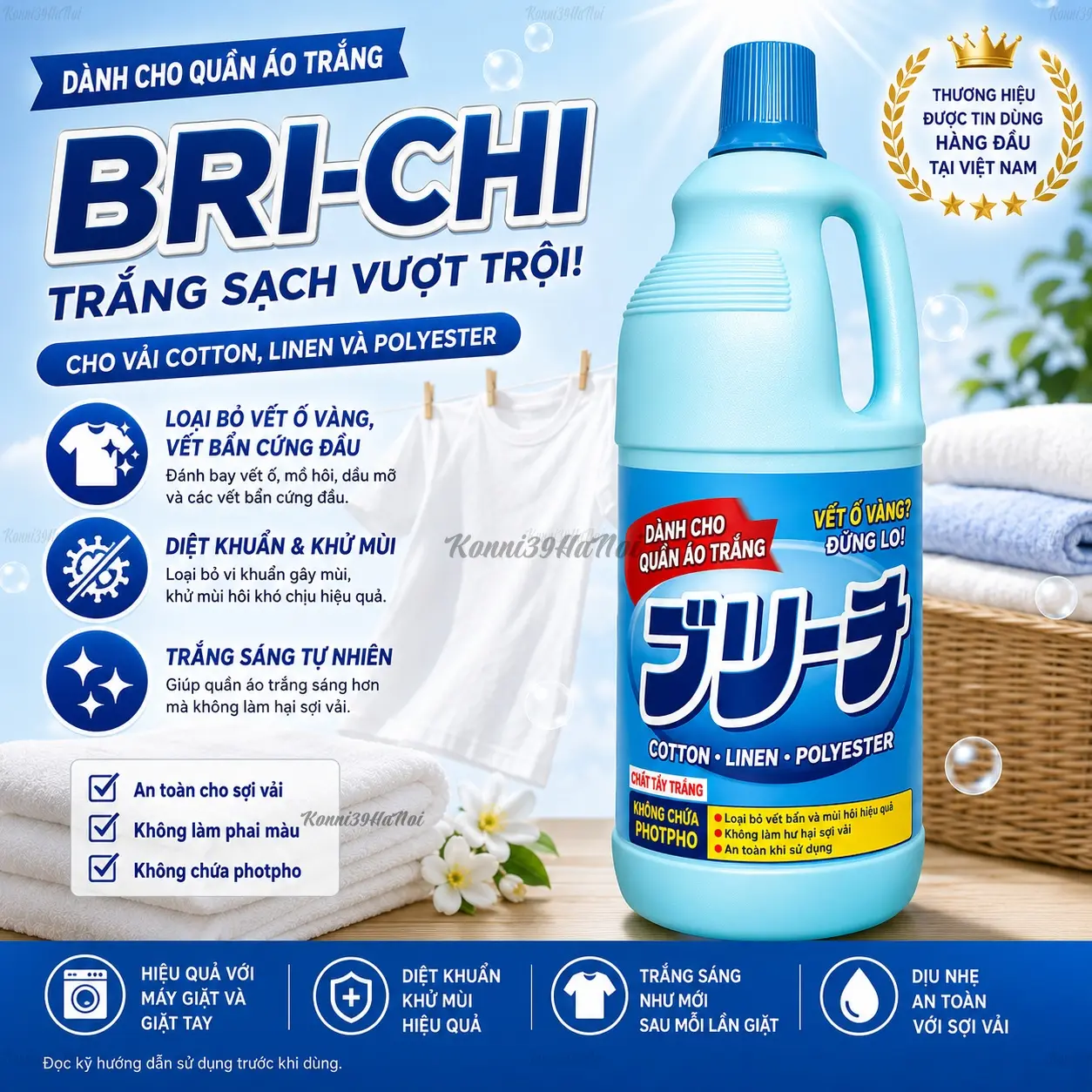 4902050301112-premium.webp Nước giặt tẩy trắng quần áo Seiwa Pro Club Bleach chai 1500ml - Ảnh 1