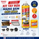 Chai xịt tẩy rửa mảng bám siêu năng Rinrei - Chất lượng Nhật Bản