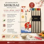 Đũa kháng khuẩn Shikisai phượng hoàng - Chất lượng Nhật Bản