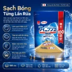 Viên rửa bát máy Finish túi 100 viên - tiện dụng phong cánh Nhật