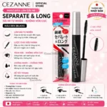Mascara Cezanne làm dài mi 5g (Black) - Chất lượng Nhật Bản